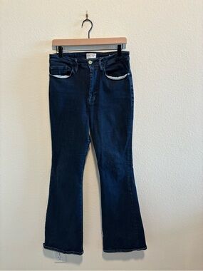 Frame Le One Denim Dark Indigo Flare Jeans